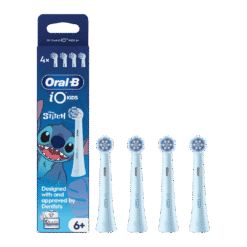 Oral-B iO Kids STITCH -pehmeät vaihtoharjaspäät lapsille 6-vuotiaasta alkaen (SBLF-4, 4 kpl)