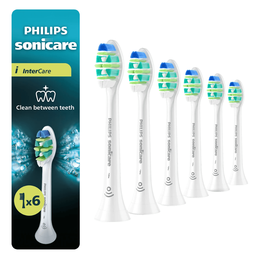 Philips Sonicare i InterCare (Medium) -harjaspäät HX9006/87 (VALKOINEN, 6 kpl)