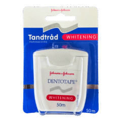 Johnson & Johnson Dentotape Whitening -valkaiseva hammaslanka, 50 m