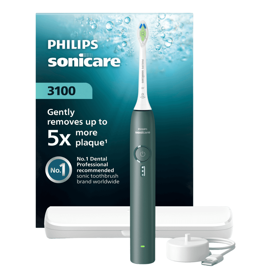 Philips Sonicare 3100 -sähköhammasharja HX4033/26 VIHREÄ (1 harjaustila, 1 harjaspää) + matkakotelo
