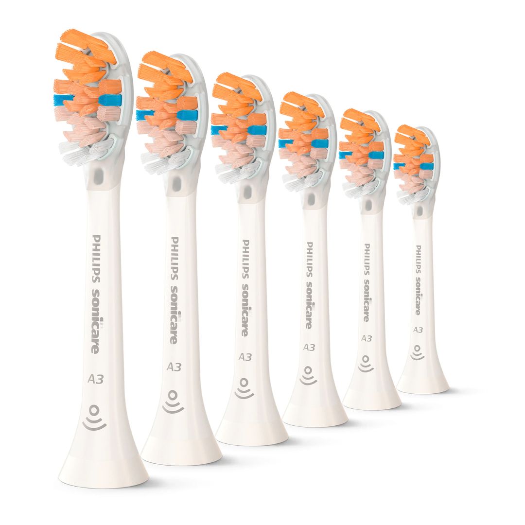 Philips Sonicare A3 Premium All-in-One (Soft) pehmed hambaharja otsikud HX9096/87 (VALGE, 6 tk) – Kuva 2
