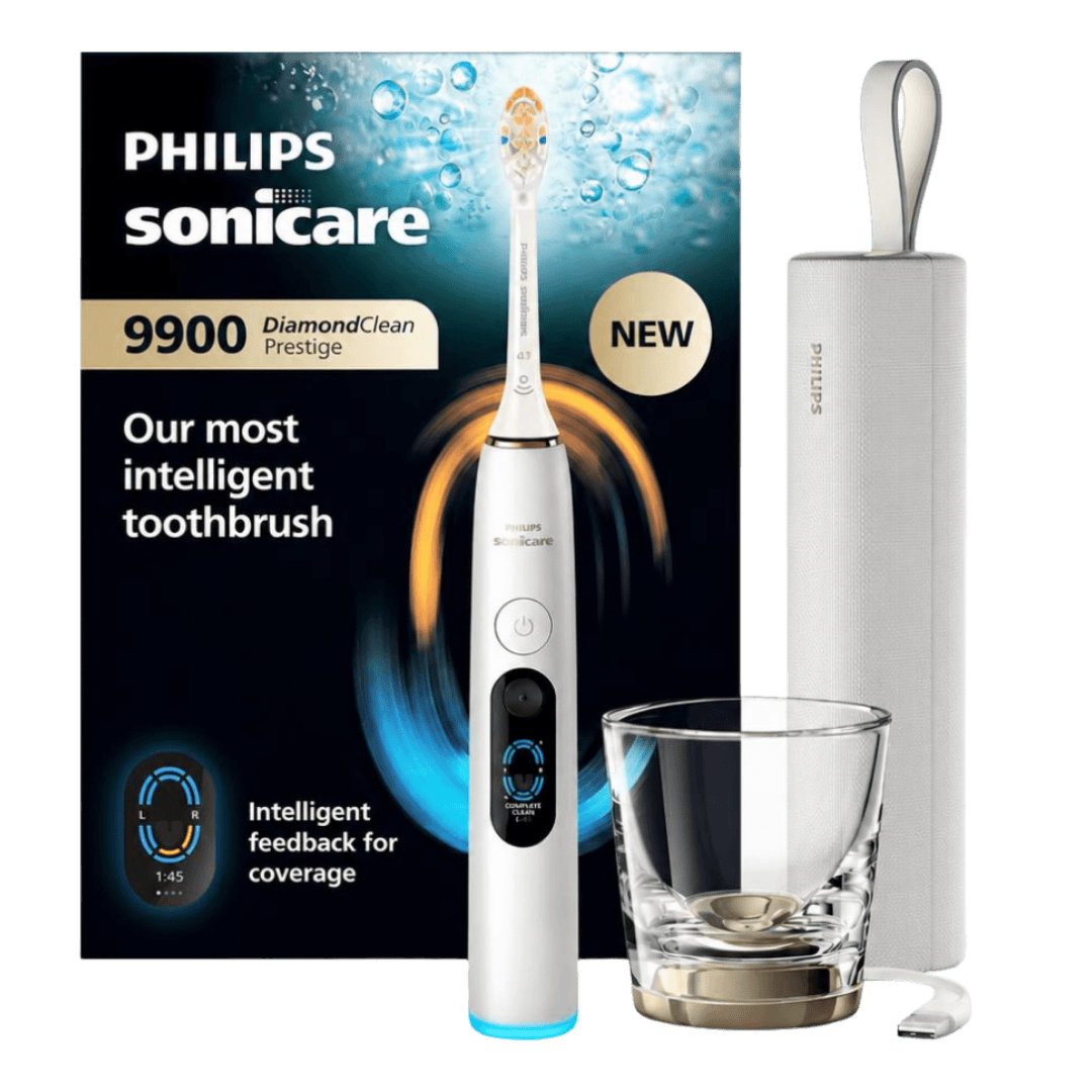 Philips Sonicare DiamondClean Prestige 9900 Silver White -sähköhammasharja (HX9813/91)
